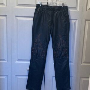 Harley Davidson Leather Pants..  Size 10 with Mesh lining.